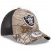 Men's Oakland Raiders New Era Realtree Camo/Black Trucker 39THIRTY Flex Hat 2803699